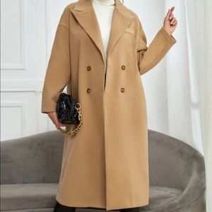 Shein Pocketfront Peacoat